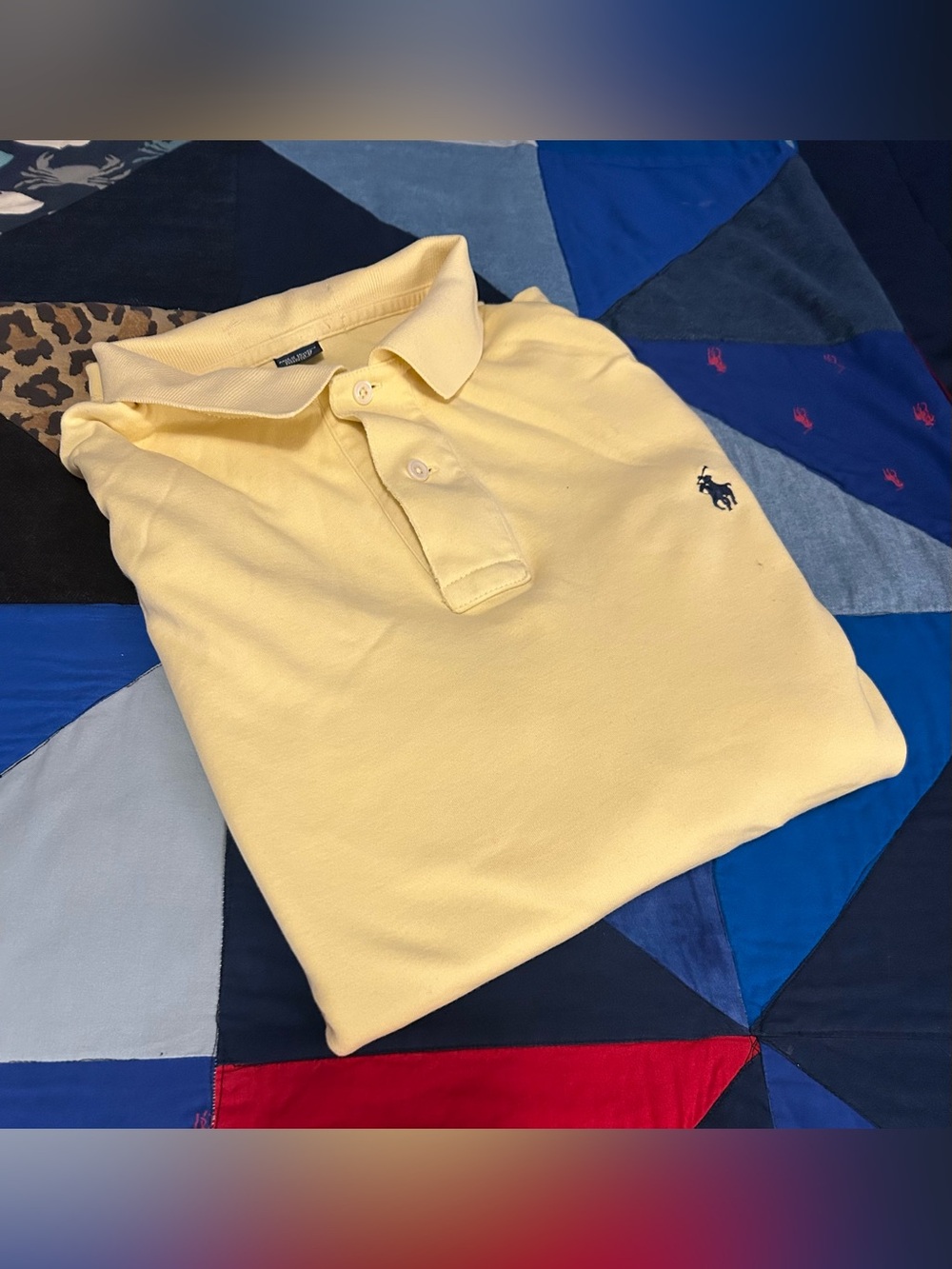 Ralph Lauren Pale Yellow Long Sleeve Polo